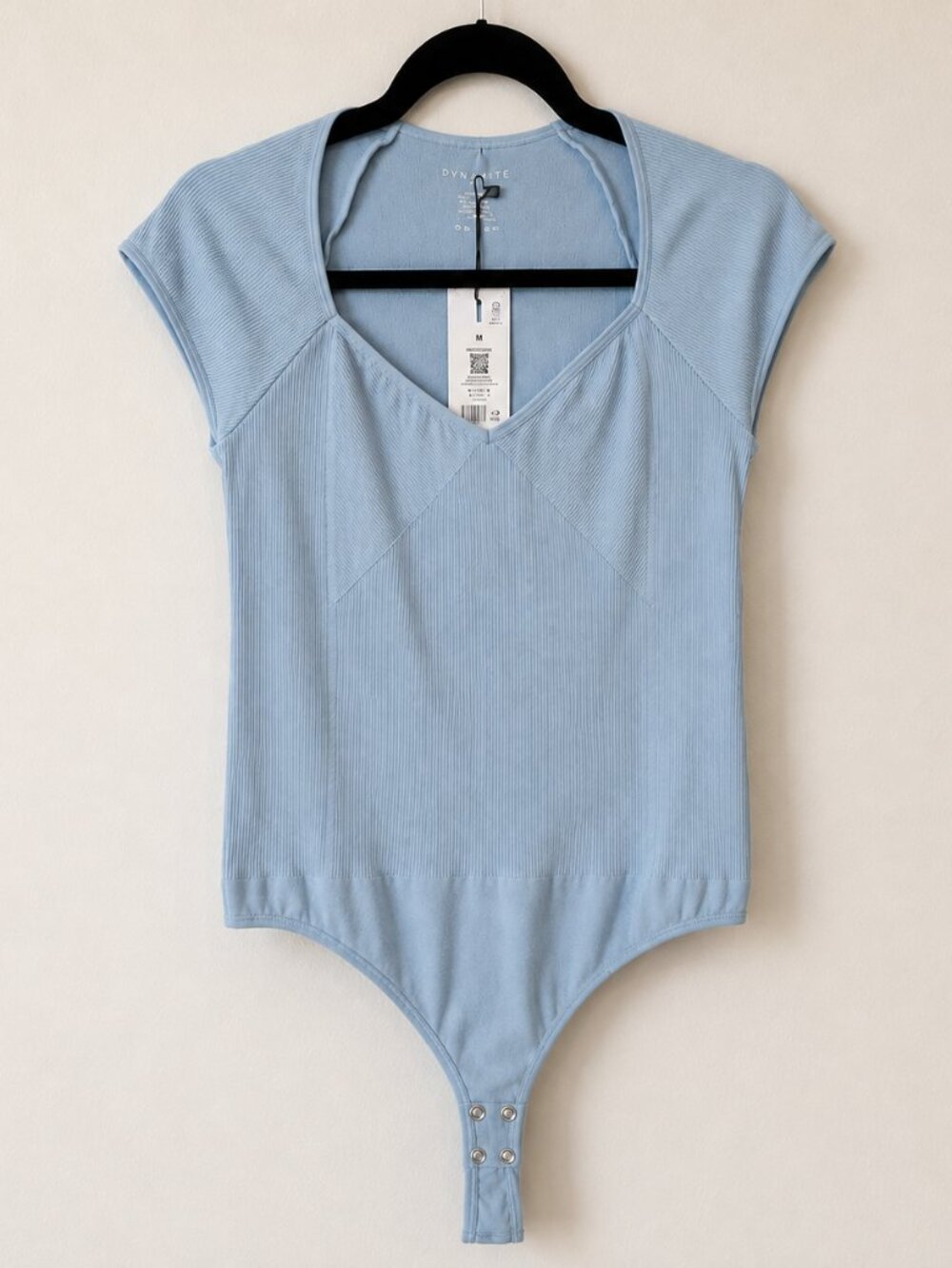 Dynamite Blue Ribbed Bodysuit – Size M